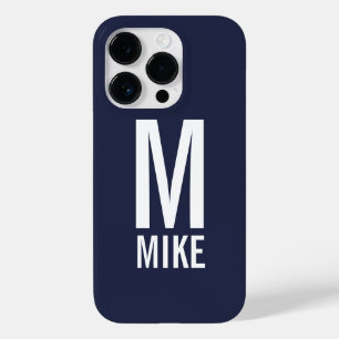 Coque Case-Mate iPhone Monogramme et nom personnalisés modernes