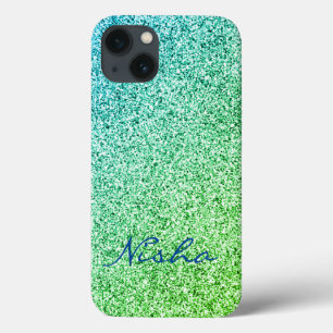 Case-Mate iPhone Case Monogramme étincelant Parties scintillant verte