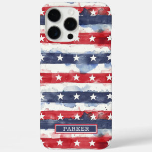 Coque iPhone 16 Pro Max Monogramme étoiles et bandes