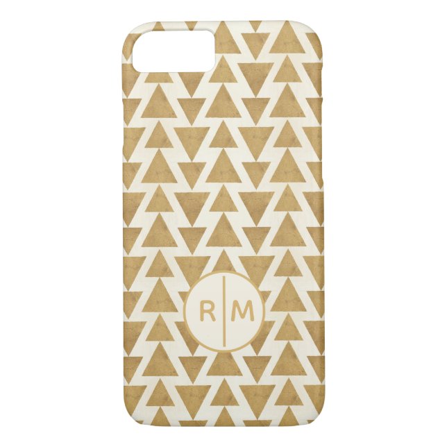 Coques Case-Mate iPhone Monogramme| Extérieur Geo Step| Patte géométrique  (Dos)