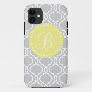 Coque Case-Mate iPhone Monogramme fait sur commande de Quatrefoil dans le