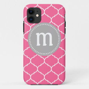 Case-Mate iPhone Case Monogramme fait sur commande de Quatrefoil dans le