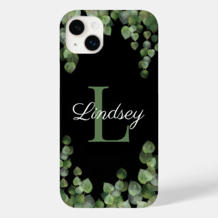 Coque Case-Mate iPhone Monogramme Féminin Élégant Eucalyptus