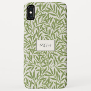 Case-Mate iPhone Case Monogramme Feuilles de Saule Vert Vintage