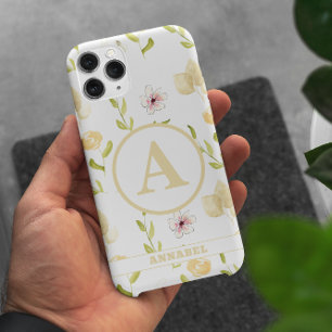 Coque Case-Mate iPhone Monogramme floral