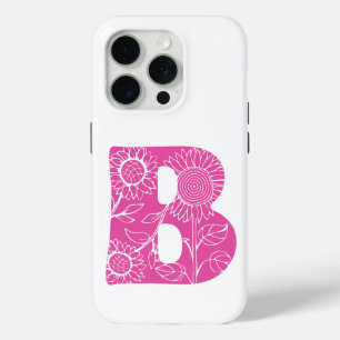 Coque Case-Mate iPhone monogramme floral B lettre majuscule