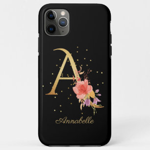 Case-Mate iPhone Case Monogramme Floral Personnaliser Nom Initiale Lettr