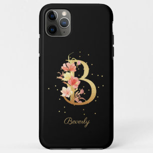 Case-Mate iPhone Case Monogramme Floral Personnaliser Nom Initiale Lettr