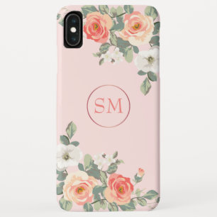 Case-Mate iPhone Case Monogramme floral rose pâle rose Rose