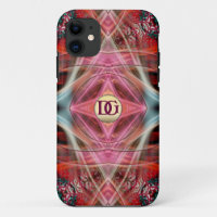 Monogramme Fractal Diamond Dreams Personnalisé iPh