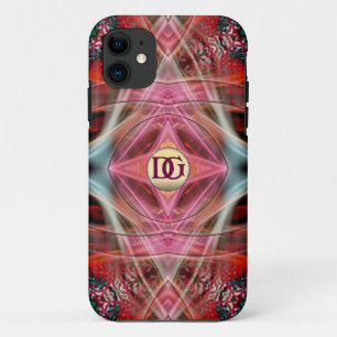 Coque Case-Mate Pour iPhone Monogramme Fractal Diamond Dreams Personnalisé iPh