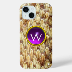COQUE Case-Mate iPhone MONOGRAMME GEM PURPLE CROTALUS