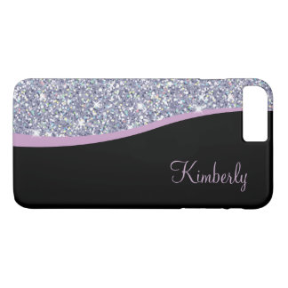 Coque iPhone 8 Plus/7 Plus Monogramme Girly Bling