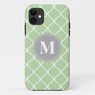 Case-Mate iPhone Case Monogramme Gris de lattice marocain