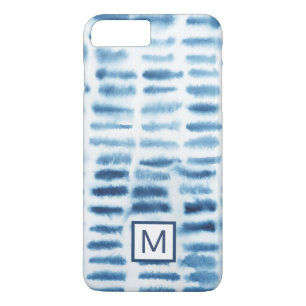 Coque Case-Mate iPhone Monogramme   Impression de l'aquarelle Indigio