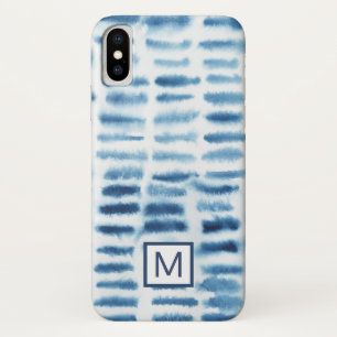 Coque Case-Mate Pour iPhone Monogramme   Impression de l'aquarelle Indigio