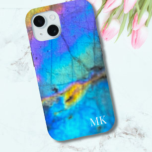Coque Case-Mate iPhone Monogramme Initial Coloré Moderne Tendance Élégant