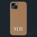 Case-Mate iPhone Case Monogramme initial minimaliste moderne<br><div class="desc">Étui téléphonique minimaliste Moderne Initiale Monogramme. Créez votre propre coque iphone personnalisé avec un nom initial personnalisé.</div>