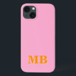 Case-Mate iPhone Case Monogramme initial minimaliste moderne<br><div class="desc">Boîtier de téléphone Monogramme initial moderne bleu marine. Créez votre propre coque iphone personnalisé avec un nom initial personnalisé.</div>
