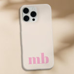 Coque iPhone 16 Pro Max Monogramme initial minimaliste moderne<br><div class="desc">Étui téléphonique minimaliste Moderne Initiale Monogramme. Créez votre propre coque iphone personnalisé avec un nom initial personnalisé.</div>