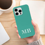 Case-Mate iPhone Case Monogramme initial minimaliste moderne<br><div class="desc">Étui téléphonique minimaliste Moderne Initiale Monogramme. Créez votre propre coque iphone personnalisé avec un nom initial personnalisé.</div>