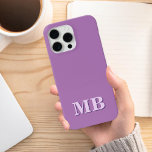 Coque Case-Mate iPhone Monogramme initial minimaliste moderne<br><div class="desc">Étui téléphonique minimaliste Moderne Initiale Monogramme. Créez votre propre coque iphone personnalisé avec un nom initial personnalisé.</div>
