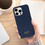 Coque Case-Mate iPhone Monogramme initial minimaliste moderne<br><div class="desc">Étui téléphonique minimaliste Moderne Initiale Monogramme. Créez votre propre coque iphone personnalisé avec un nom initial personnalisé.</div>