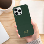 Coque Case-Mate iPhone Monogramme initial minimaliste moderne<br><div class="desc">Étui téléphonique minimaliste Moderne Initiale Monogramme. Créez votre propre coque iphone personnalisé avec un nom initial personnalisé.</div>