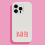 Coque Case-Mate iPhone Monogramme initial moderne simple<br><div class="desc">Boîtier Téléphonique Monogramme Initiale Simple Et Moderne. Créez votre propre coque iphone personnalisé avec un nom initial personnalisé.</div>