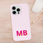 Coque Case-Mate iPhone Monogramme initial moderne simple<br><div class="desc">Boîtier Téléphonique Monogramme Initiale Simple Et Moderne. Créez votre propre coque iphone personnalisé avec un nom initial personnalisé.</div>
