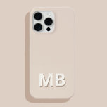 Coque Case-Mate iPhone Monogramme initial moderne simple<br><div class="desc">Boîtier Téléphonique Monogramme Initiale Simple Et Moderne. Créez votre propre coque iphone personnalisé avec un nom initial personnalisé.</div>