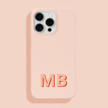 Coque Case-Mate iPhone Monogramme initial moderne simple<br><div class="desc">Boîtier Téléphonique Monogramme Initiale Simple Et Moderne. Créez votre propre coque iphone personnalisé avec un nom initial personnalisé.</div>