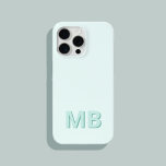 Coque Case-Mate iPhone Monogramme initial moderne simple<br><div class="desc">Boîtier Téléphonique Monogramme Initiale Simple Et Moderne. Créez votre propre coque iphone personnalisé avec un nom initial personnalisé.</div>