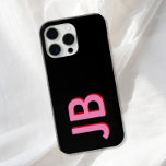 Coque Case-Mate iPhone Monogramme initial personnalisé en gras<br><div class="desc">Coque iphone initial de monogramme personnalisé en gras</div>