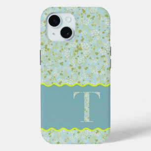 COQUE Case-Mate iPhone MONOGRAMME INITIAL POUR ACQUÉRIR DE PETITES FLEURS