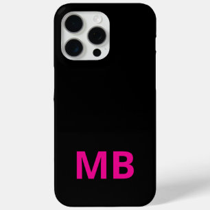 Coque Case-Mate iPhone Monogramme initial rose simple