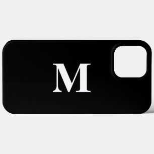 Case-Mate iPhone Case Monogramme Initiales Nom personnalisé Black White