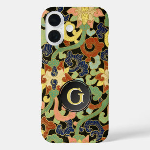 Coque Pour iPhone 16 Monogramme Iris Flowers