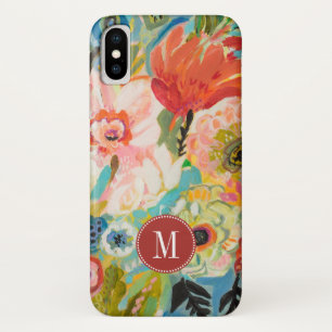 Coques Pour iPhone Monogramme Jardin secret Floral III