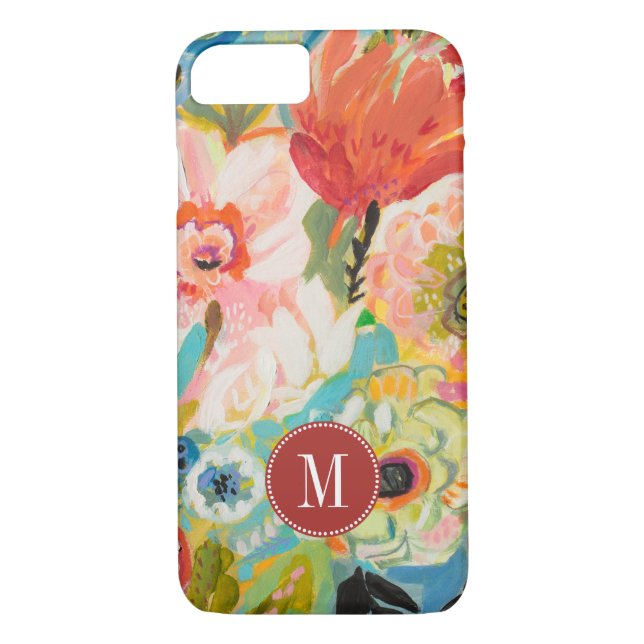 Coques Case-Mate iPhone Monogramme | Jardin secret Floral III (Dos)