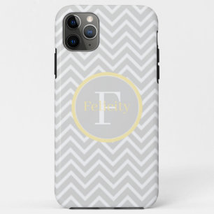 Case-Mate iPhone Case Monogramme jaune Chevron
