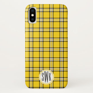 Case-Mate iPhone Case Monogramme jaune de plaid