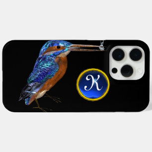 Coque Case-Mate iPhone MONOGRAMME KINGFISHER, Bleu électrique, Noir