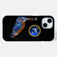 MONOGRAMME KINGFISHER, Bleu électrique, Noir