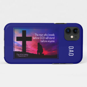 Case-Mate iPhone Case Monogramme KNEELS AVANT DIEU Christian