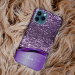 Coque Case-Mate iPhone Monogramme manuscrit Parties scintillant violet Lo<br><div class="desc">Le design est une photo et les coques ne sont pas faits avec de la parties scintillant, des paillettes, des métaux ou des bois. Cette conception est également disponible sur d'autres modèles de téléphone. Choisissez Type de périphérique pour voir d'autres iPhone, Samsung Galaxy ou coques Google. Certains styles peuvent être...</div>
