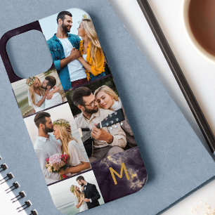 Case-Mate iPhone Case Monogramme Marbre foncé 5 Photo Collage