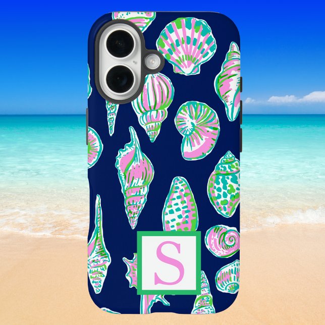 Coques Case-Mate iPhone Monogramme marine prépa Navy  (Créateur téléchargé)
