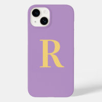 Monogramme minimal Lilac violet moderne