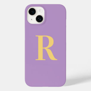 Coque Case-Mate iPhone Monogramme minimal Lilac violet moderne